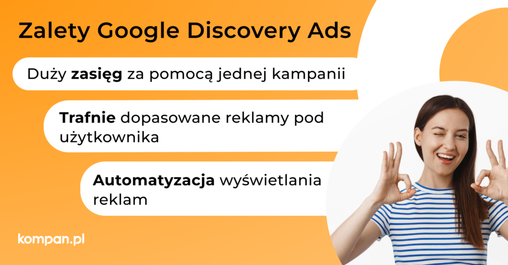 zalety google discovery ads