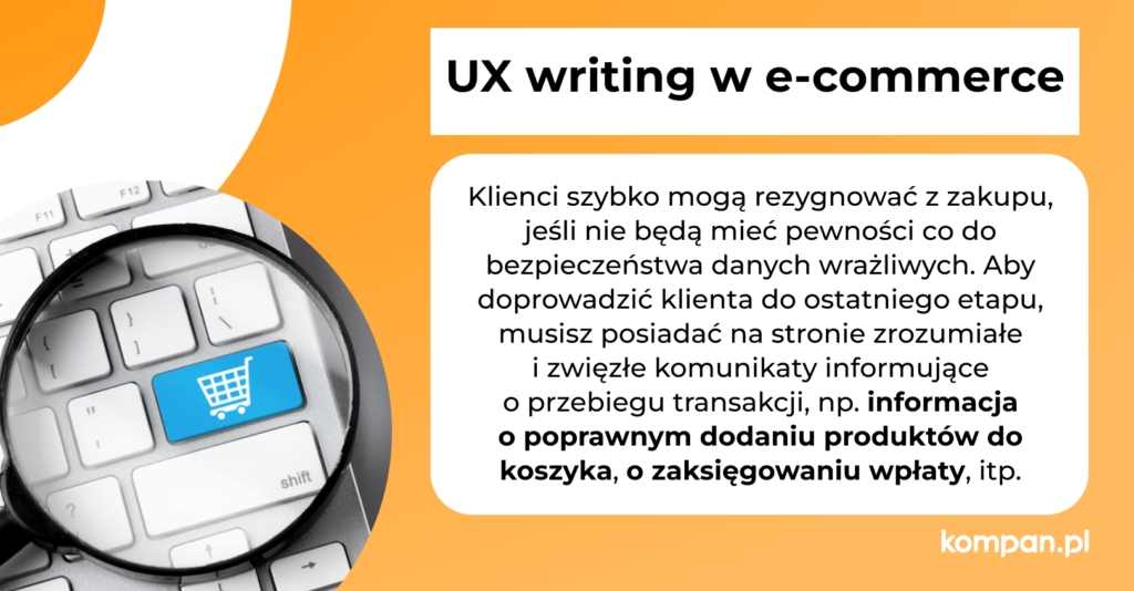 ux writing w e-commerce