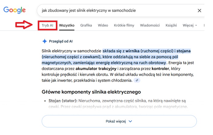 jak korzystać z trybu ai mode